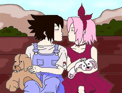 Sasuke and Sakura kiss by Sasumaky-kun on DeviantArt