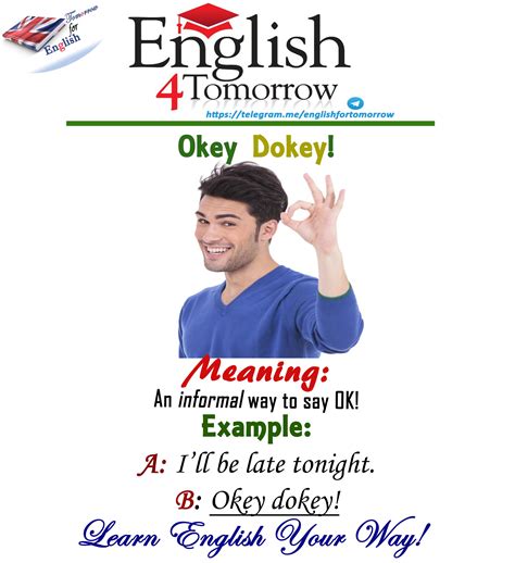 Okey Dokey | English vocabulary words learning, English vocabulary words, English words