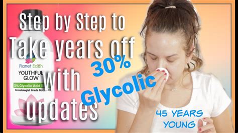 Glycolic Acid 30% Peel at Home * With 5 day updates - YouTube