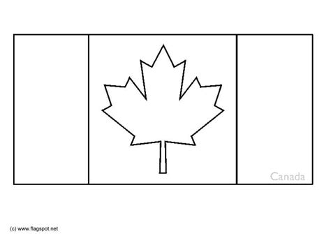 Coloring Page flag Canada - free printable coloring pages - Img 6324