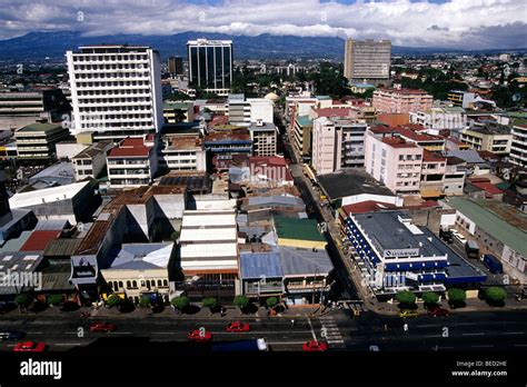 Skyline of San Jose, panoramic view across the buildings of the capital ...