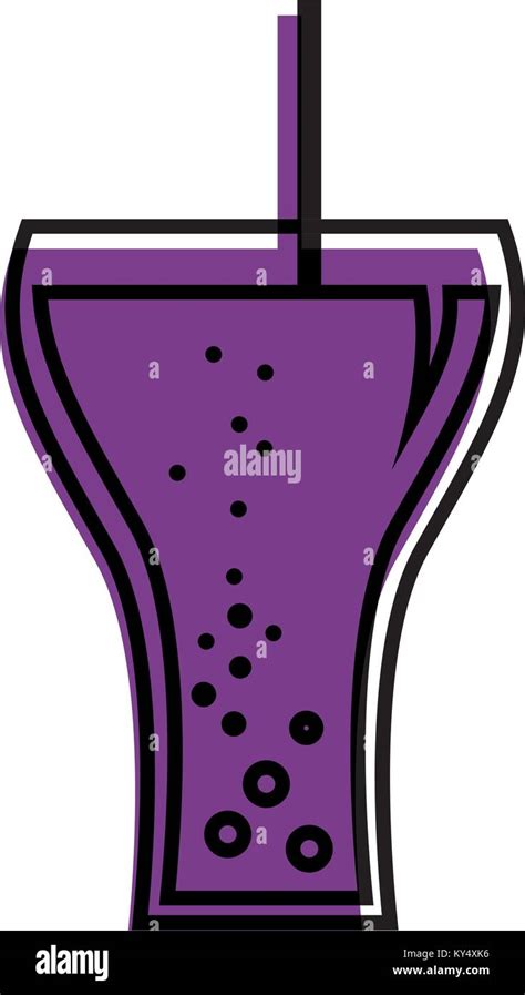 glass soda straw bubbles beverage Stock Vector Image & Art - Alamy