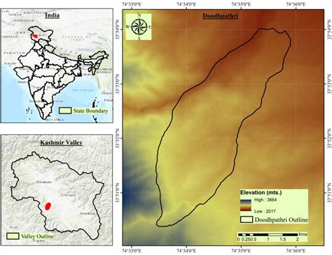 Study area map (Doodhpathri, Kashmir, India) | Download Scientific Diagram