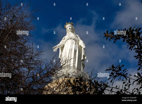 Our Lady of Lebanon statue, Harissa, Lebanon Stock Photo - Alamy