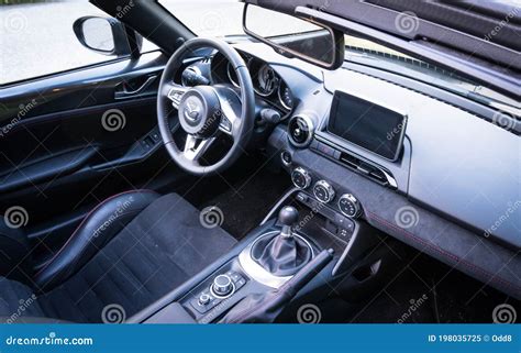 Interior Of A Sports Car Smart Roadster Brabus, 2004. Editorial Photo ...