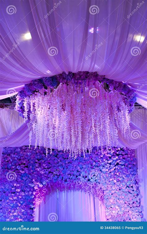 Wedding Flowers Background Design Stage Stock Image - Image of roses, display: 34438065