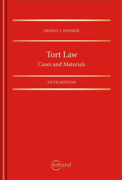 Tort Law : Cases and Materials, 5th Edition | 2024