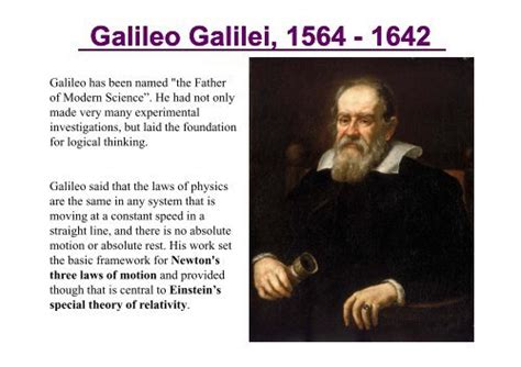 Galileo Galilei, 1564 - 1642