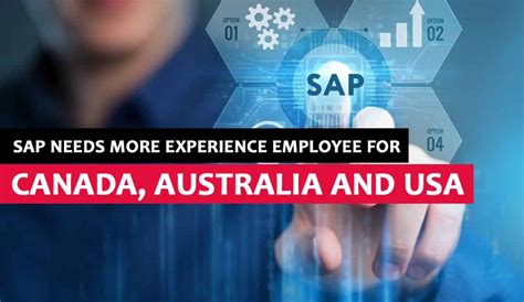 SAP Needs Experience Employee For Canada, Australia & USA