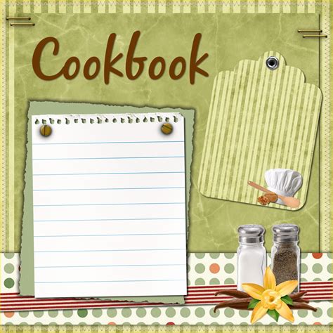 Cookbook Page Template Free Of Living Life at the Alverno ...