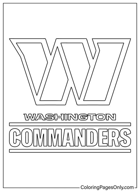 Washington Commanders Logo Coloring Page Free Printable Coloring Pages | The Best Porn Website