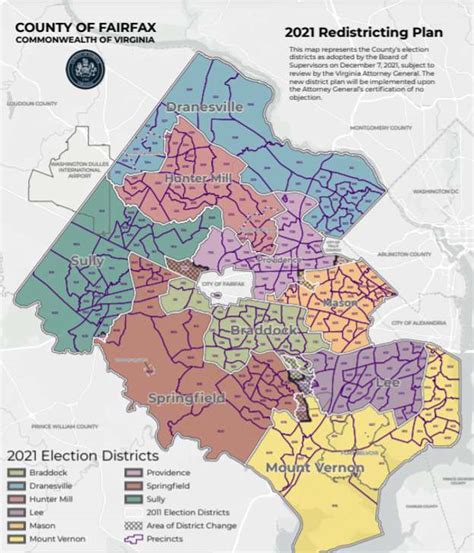 After shortened redistricting process, Fairfax County leaves map mostly intact, moving seven ...