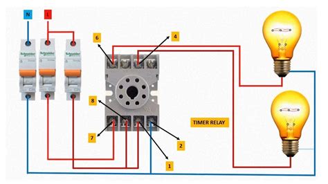 8 pin relay wiring diagram | 8 pin relay connection | relay - YouTube