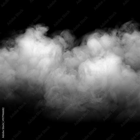 Background of abstract grey color smoke isolate on black color ...