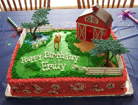 Emily's Breyer Horse cake Horse Birthday Cake, Farm Themed Birthday ...