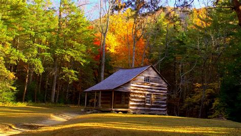 A Historic Cabin In The Autumn Tennessee Mountains Stock Footage Video 3846224 - Shutterstock