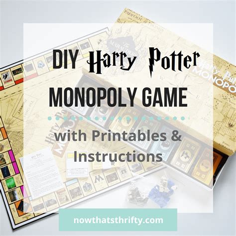 DIY Harry Potter Monopoly Game with FREE Printables | Harry potter monopoly, Harry potter diy ...