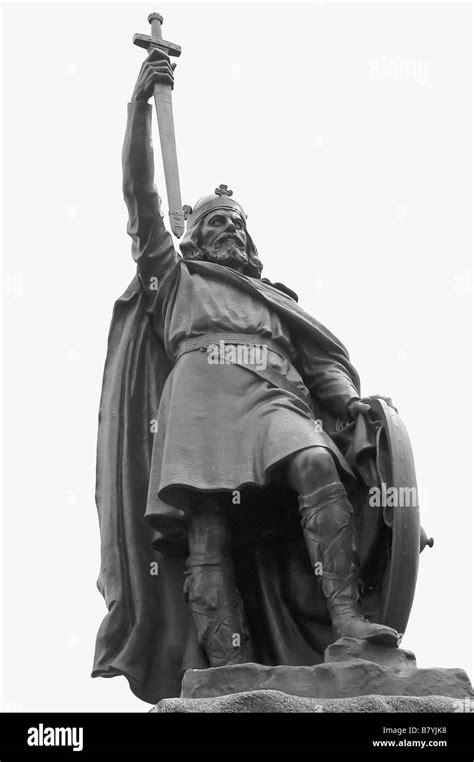 King alfred the great statue Black and White Stock Photos & Images - Alamy