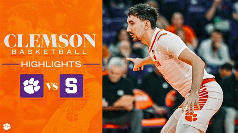 Clemson Men's Basketball || Clemson Runs Past Syracuse, 91-73 - Win Big ...