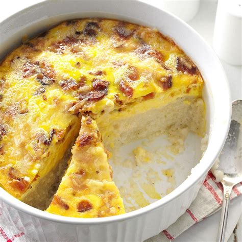 Grits & Bacon Casserole Recipe | Taste of Home