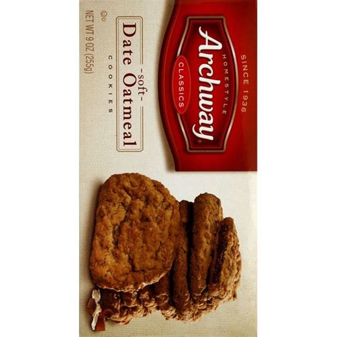 Archway Cookies, Soft, Date Oatmeal (9 oz) - Instacart