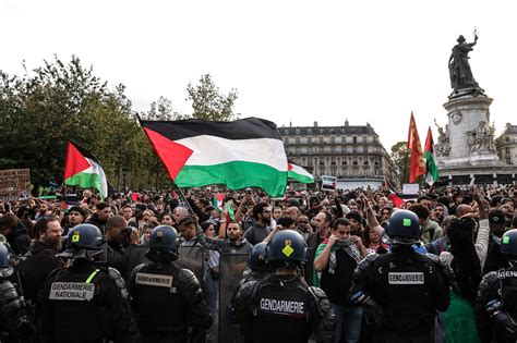 Demonstracje poparcia dla Palestyny. Zamieszki w Paryżu