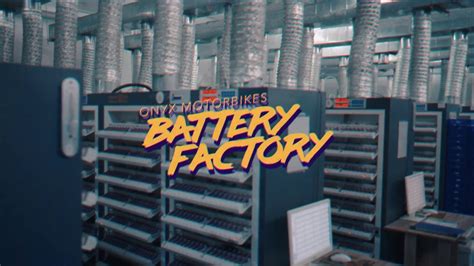 ONYX Motorbikes - Battery Factory - 2018 - YouTube