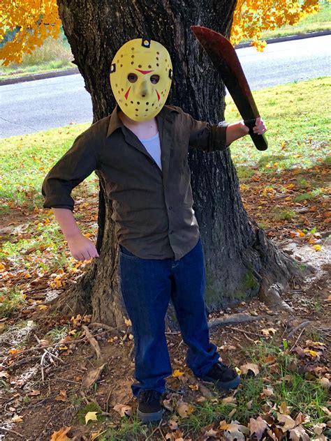 My oldest son as Jason Voorhees from Friday the 13th part 3. : r ...