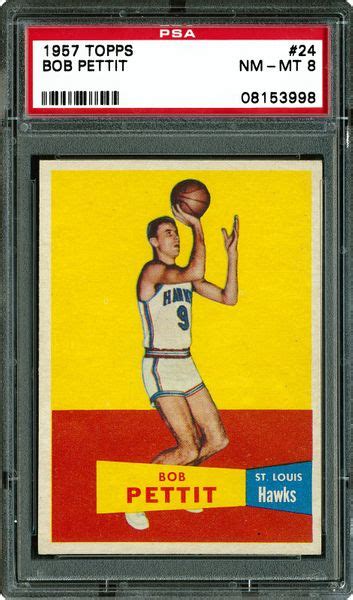 1957 Topps Bob Pettit | PSA CardFacts®