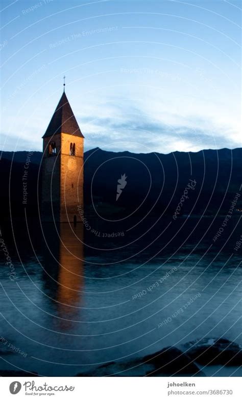 Church in the Reschensee - a Royalty Free Stock Photo from Photocase