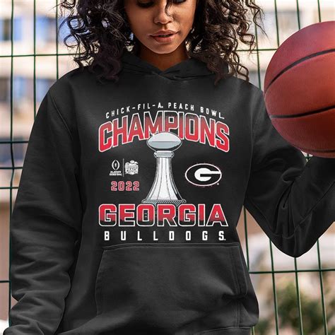 Georgia bulldogs college football playoff 2022 peach bowl champions celebration shirt - Kutee ...