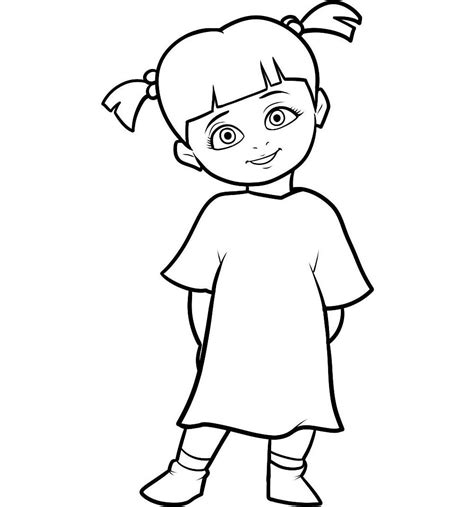 Boo Monsters Inc Coloring Pages at GetColorings.com | Free printable colorings pages to print ...