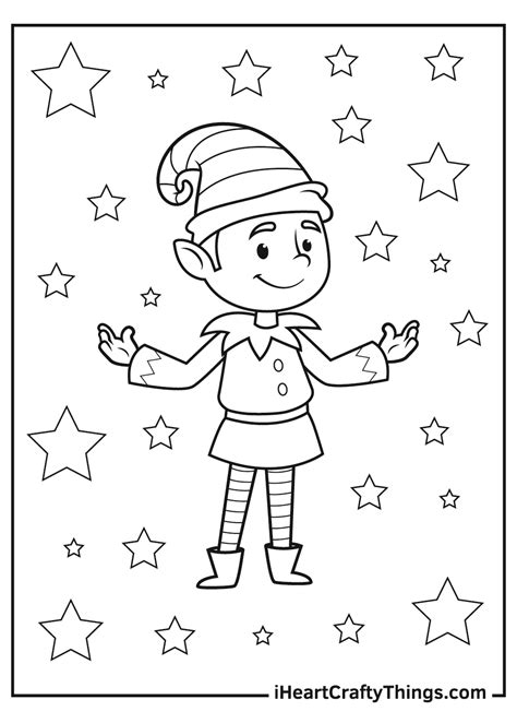 Christmas Elves Coloring Pages (Updated 2021)