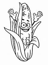 Corn Coloring Pages Printable For Free Download sketch template