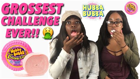 HUBBA BUBBA CHALLENGE!! (we tried to blow giant bubble gum bubbles 😂) - YouTube