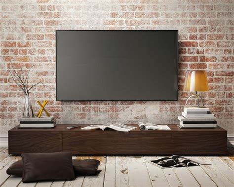 6 Elements to Consider for Your Entertainment Center | Brick wall tv ...