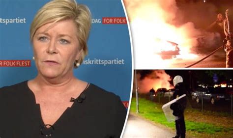 Siv Jensen vows Norway won't end up like 'no-go zone Sweden' | World | News | Express.co.uk