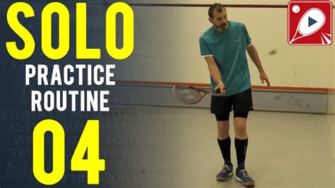 Squash Drills: Solo Practice Routine 04 - The Straight Around: Improve your Micro-Timing - YouTube