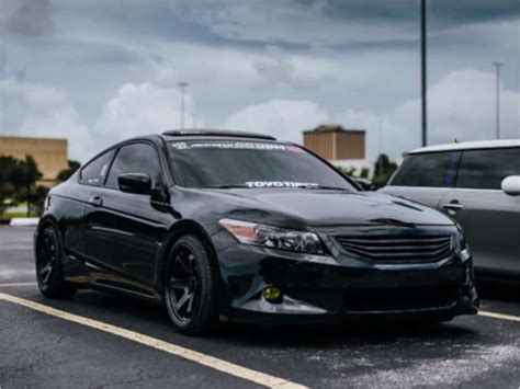 2008 Honda Accord with 18x9.5 24 AVID1 AV6 and 225/40R18 Toyo Tires ...