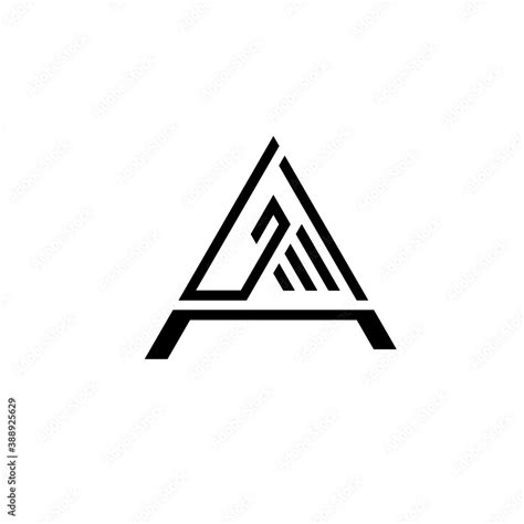 Vector logo concept. Vector logo of A alphabet. Vector logo ...