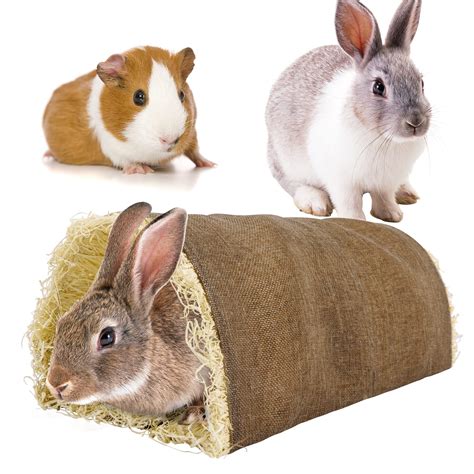 Buy Rabbit Toys Tunnel Small Animal Activity Grass Mat Boredom Breaker ...