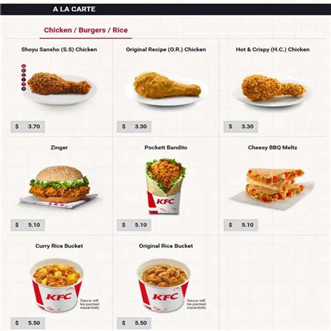 KFC Menu, Menu for KFC, Tampines, Singapore - Zomato Singapore