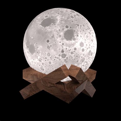 Stylish moon lamp 3D model | CGTrader