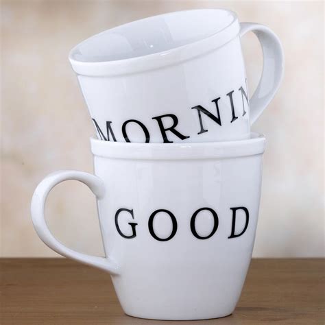 world market, good morning mug | Good Morning Mugs Set of 2 | World Market | Mugs, Mugs set ...