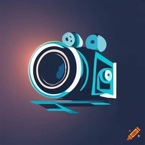 Cinema camera logo on Craiyon