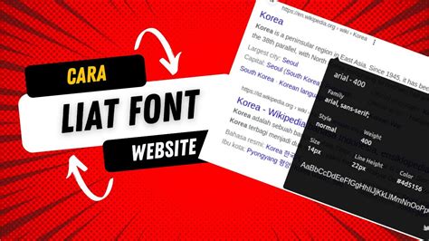 Cara Melihat Font website yang digunakan apa - deteksi font situs - cara lihat font di internet ...