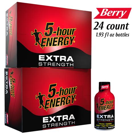 5-hour ENERGY® Shot, Extra Strength, Berry, 1.93 oz, 24 Pack - Walmart ...