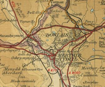 Merthyr Tydfil Map