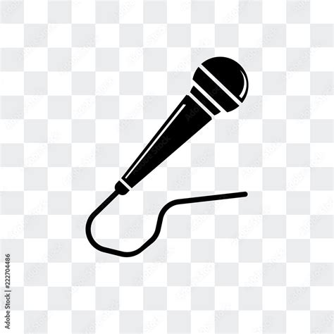 microphone icon isolated on transparent background. Modern and editable microphone icon. Simple ...