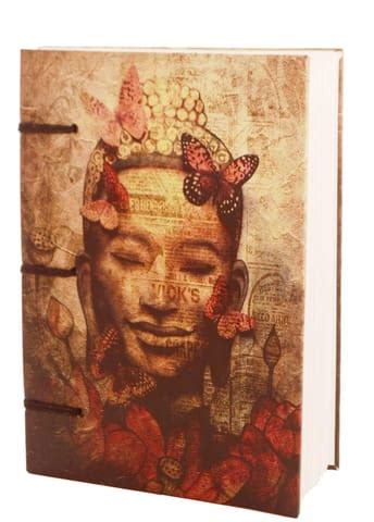 Vintage Journal (Diary Notebook) 'Buddha Is Nature': Handmade Paper Encased In Digital Print ...